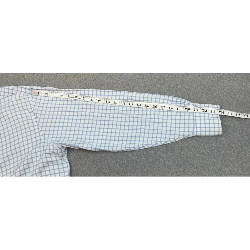 Brooks Brothers Shirt Mens 16.5-33 Check 100% Supima Cotton Regent Fit Button Up